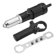 Kit Rebitadeira Manual Profissional com Adaptador para Parafusadeira e 4 Bocais - imagem 2
