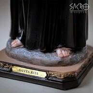 Imagem de Santa Rita de Cássia 40cm em Resina Importada - Pintura Manual - Decoração Sagrada - imagem 5