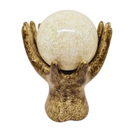 Estatueta Mão com Esfera em Cerâmica - Decoração Elegante para Sala, Quarto e Escritório - imagem 1