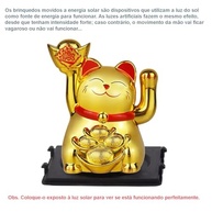 Gato da Sorte Japonês Maneki Neko com Mão Mágica - Atrai Boa Sorte e Prosperidade - imagem 3