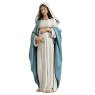 Estátua de Maria Mãe de Deus Pintada à Mão - 25cm com Detalhes Exclusivos - imagem 1