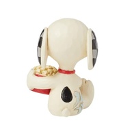 Enesco Peanuts by Jim Shore - Snoopy Apreciando Pipoca | Estátua Miniatura Pintada à Mão - imagem 4