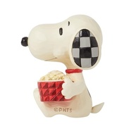 Enesco Peanuts by Jim Shore - Snoopy Apreciando Pipoca | Estátua Miniatura Pintada à Mão - imagem 3