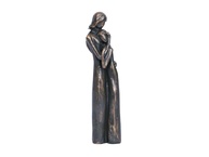 Estátua Mãe e Filha 18cm - Presente Significativo Pintado à Mão - imagem 1