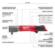 Chave de Impacto Angular Milwaukee FUEL 12V 1/2" 2565-22: Potência e Precisão em Suas Mãos - imagem 5