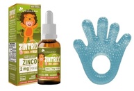 BUBA Mordedor Com Agua Maozinha Azul + Zintrix Suplemento Infantil de Zinco 20ml Morango - Flora Nativa - imagem 2