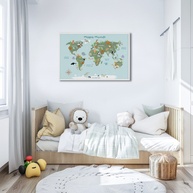 Mapa Mundi Infantil: Decore e Eduque! - imagem 1