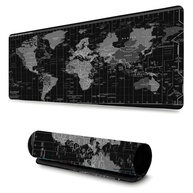 Mouse Pad Gamer Profissional Grande Confortavél Anti Derrapante 90x40 - Mapa Mundi Preto - imagem 2