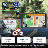 Navegador GPS 22" HD para Carro e Caminhão: Mapas 2025, Roteamento Personalizado e Alertas Inteligentes - imagem 3