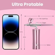Aerógrafo Sem Fio Portátil: Kit Completo para Maquiagem, Arte de Unhas, Bolos e Mais! - imagem 3