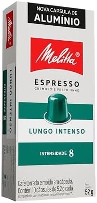 Cápsula Lungo Intenso Melitta 8 - Sabor Amadeirado para Máquinas Nespresso - imagem 2