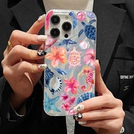 Capinha Xiaomi Mar Tropical: Tartaruga, Estrela e Flores - imagem 2