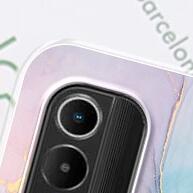 Capa Nokia C21 Plus Transparente com Estojo Flower Marble - imagem 1