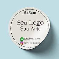 Adesivos Personalizados 5x5cm: Valorize sua Marca! - imagem 1