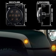 Luz de Marcador Lateral LED Fumê para Jeep Wrangler JK/JKU (2007-2018) - Upgrade Premium - imagem 4