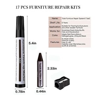 Kit de Reparo para Móveis Lifreer - 21 Peças com Marcadores e Cera para Arranhões em Madeira - imagem 3