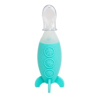 Colher dosadora em Silicone Azul para Bebês - Marcus e Marcus | Segura, Higiênica e Prática - imagem 1