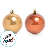 Bolas de Natal: Elegância em Bordo, Cobre e Marfim - imagem 2