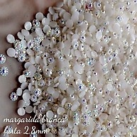 Margarida Branca 2.8mm para Unhas e Artes - imagem 1
