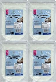 Kit com 4 Pouchs de Sal Marinho Integral sem Iodo de 250g cada - Leve Croc - imagem 1
