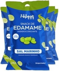 Kit 4 Packs Snack De Edamame Sal Marinho Repeat 28G - imagem 4