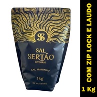 Sal Marinho Integral de Mossoró 1 Kg Sal Sertão Premium Zip Lock com Laudo - imagem 3