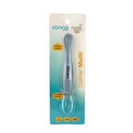 Colher de Silicone com Ponta Dupla Azul-Marinho - Segura, Macia e Ideal para Bebês - imagem 2