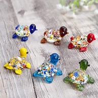 Mini Estatueta de Vidro Soprado Artesanal - Animais Marinhos - Conjunto de 6 Peças - imagem 2
