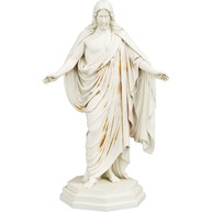 Estátua de Jesus Cristo Ressuscitado em Mármore Dourado - Decoração Religiosa Elegante - imagem 1
