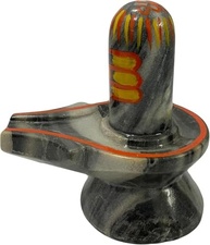 Mármore Natural Lord Shiva Lingam - Escultura Sagrada para Ritual e Decoração (12 cm) - imagem 5