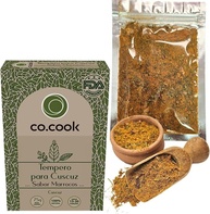CoCook Tempero 100% Natural Cuscuz Sabor Marrocos 75g, Harmoniza com carnes e legumes, Zero Glúten, Zero Lactose, Zero Conservantes, Zero Corantes, Zero Sódio - Rende até 30 porções - imagem 1