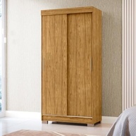 Guarda-Roupa Solteiro 2 Portas e 2 Gavetas Antares Marrocos/Off White | Organização Moderna para Quartos Pequenos - imagem 4