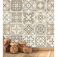 Adesivo de Azulejo Cozinha: Bege e Marrom - imagem 2
