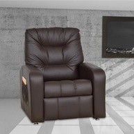Poltrona Reclinável do Papai Azera Matrix Corino Marrom - Conforto Premium para o Lar - imagem 3