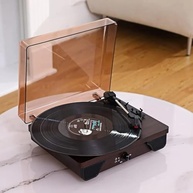 Toca-Discos VEDO Retro Bluetooth: Som Vintage com Tecnologia Moderna | Madeira Marrom - imagem 4