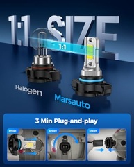 Marsauto Lâmpadas LED Neblina 5202/5201: Brilho Intenso e Instalação Garantida - imagem 4
