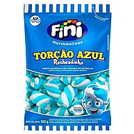 Marshmallow Recheadinho Torção Azul Groselha e Nata Fini 250g - imagem 1