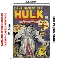 Quebra-Cabeça Hulk 500 Peças: Desafio Nano Marvel! - imagem 2