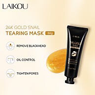 Máscara de Ouro 24k Caracol Laikou: Elimine Cravos! - imagem 1