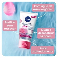 Nivea Aqua Rose 3 em 1: Limpeza, Esfoliação e Máscara - imagem 2