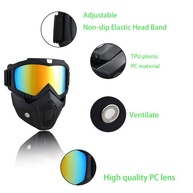 Máscara Tática Removível: Proteção e Estilo para Motocross, Paintball e Aventura! - imagem 5