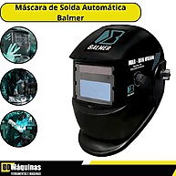 Máscara Solda Auto Escurecimento Balmer Real Vision 9-13 - imagem 1
