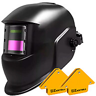 Máscara Solda Automática + Esquadro Magnético 12kg - imagem 1
