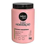 Máscara S.O.S Hidratação Óleo de Rícino Salon Line 1kg - imagem 1