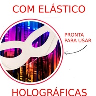 Decoração Carnaval: Kit Cortina + Máscaras - imagem 2