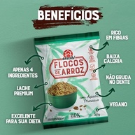 OKOSHI - Flocos de Arroz com Açúcar Mascavo - Snacks Saudáveis de Baixa Caloria, Lanches Fit para a Dieta - Vegano, Sem Glúten, Sem Lactose, Sem Gordura Trans, Kosher - 50g - imagem 4