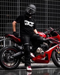 ILM Calça masculina de motocicleta, motocross, com forro à prova d'água, destacável, blindado, para todas as estações, modelo PO1N - imagem 3