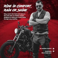 Calça masculina de couro de motocicleta HWK motociclista motociclista cowboy corrida preta de couro legítimo - imagem 5