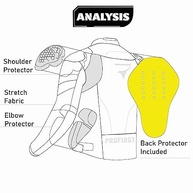 PROFIRST Jaqueta masculina para motociclista, motociclista, motociclista, blindada, impermeável - imagem 4