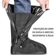 Botas de Chuva Masculina Feminina, Capa de Chuva para Sapato, Bota de Chuva Motoqueiro, Adulto Unissex Protetor de Calçado Impermeável para Motociclista - imagem 5